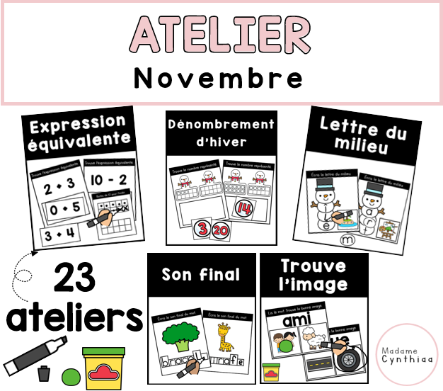 Ateliers - Novembre