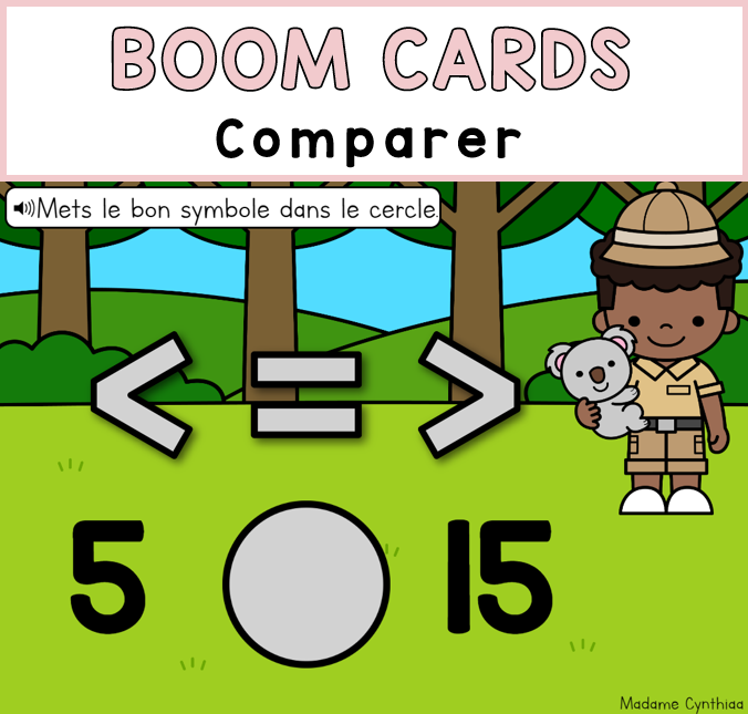 Boom Cards - Comparer 0-20