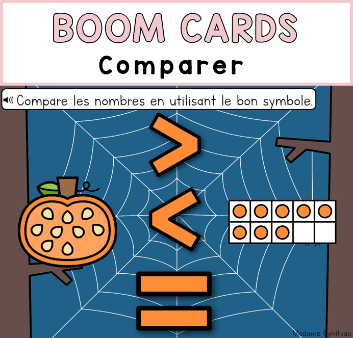 Boom Cards - Comparer 0-20