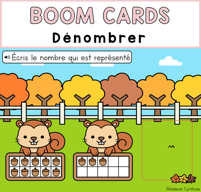 Boom Cards - Dénombrer 0-20