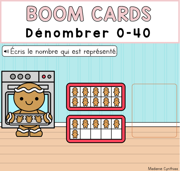 Boom Cards - Dénombrer 0-40