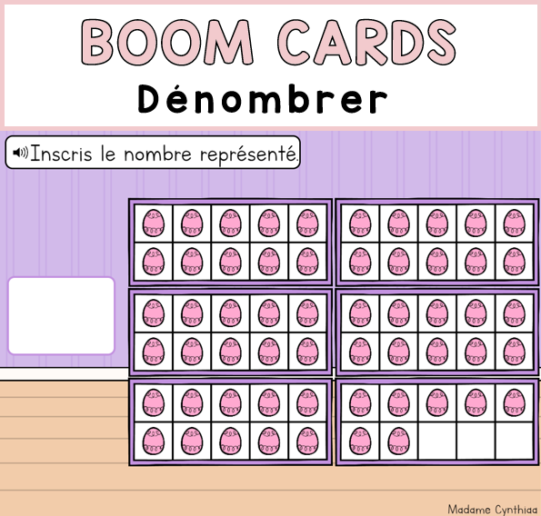 Boom Cards - Dénombrer 0-100