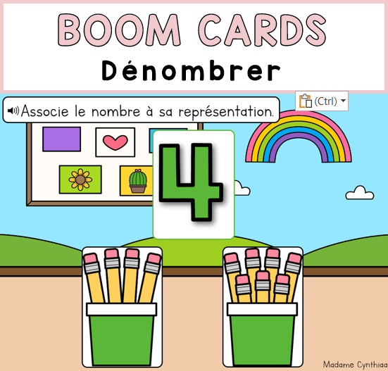 Boom Cards - Dénombrer 0-10 - Rentrée scolaire