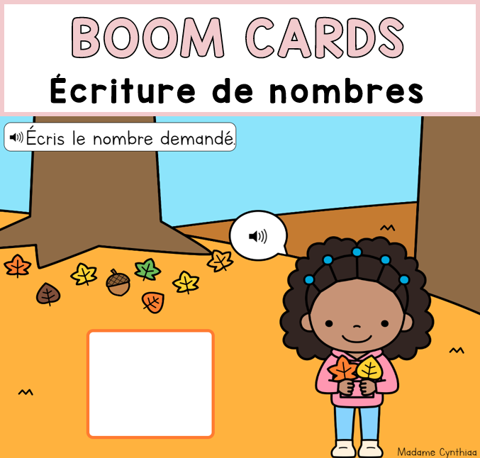 Boom Cards - Écriture de nombres
