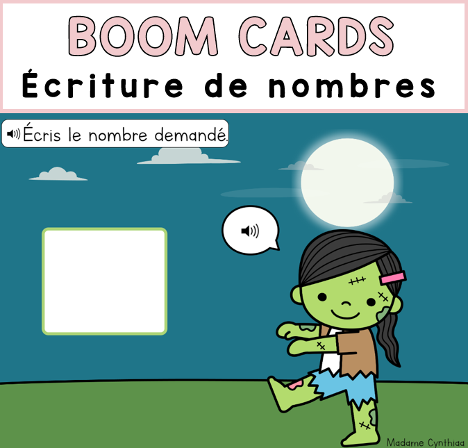 Boom Cards - Écriture de nombres