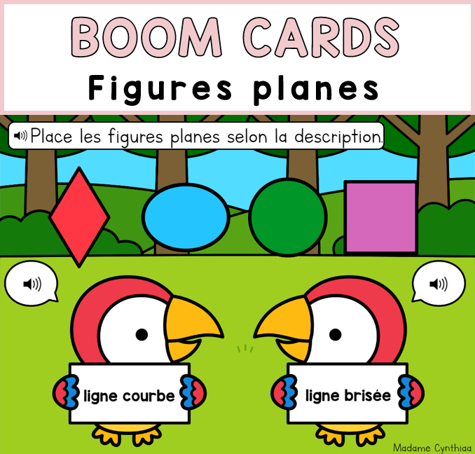 Boom Cards - Figures planes