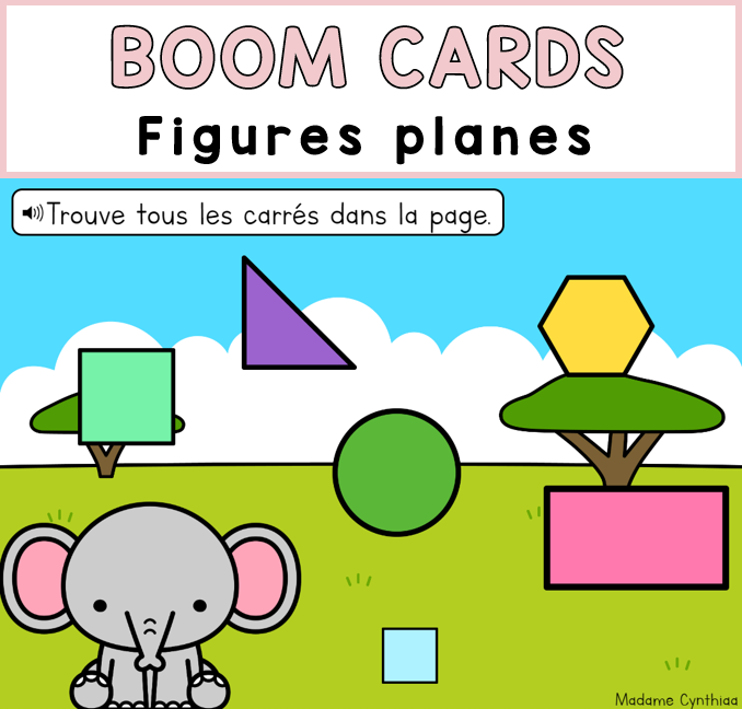 Boom Cards - Figures planes