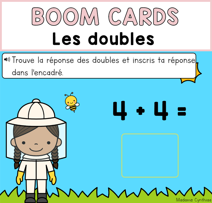 Boom Cards - Les doubles