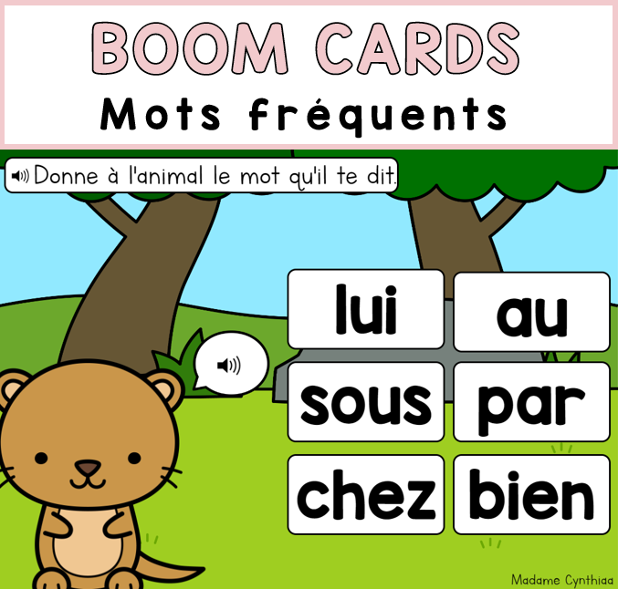 Mots fréquents - 1re année
