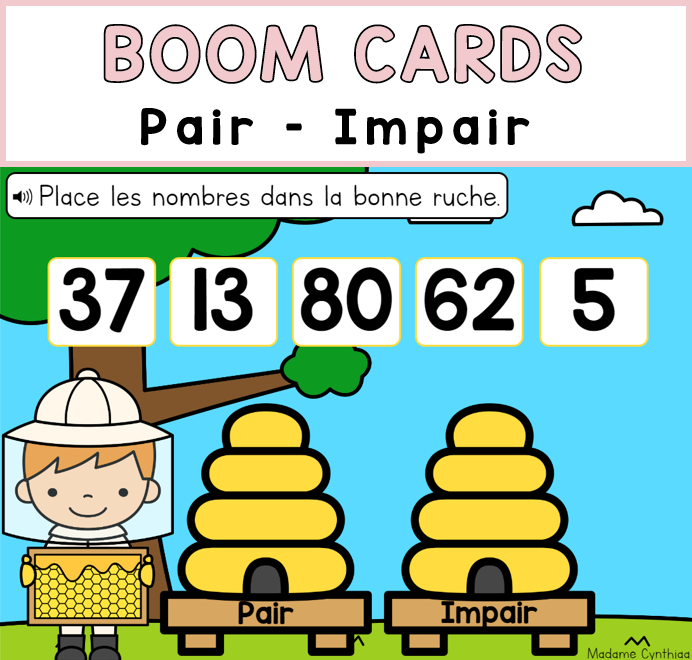 Boom Cards - Pair/impair