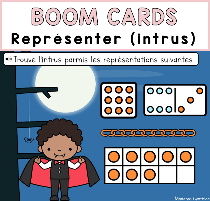 Boom Cards - Représentation (intrus) 0-20
