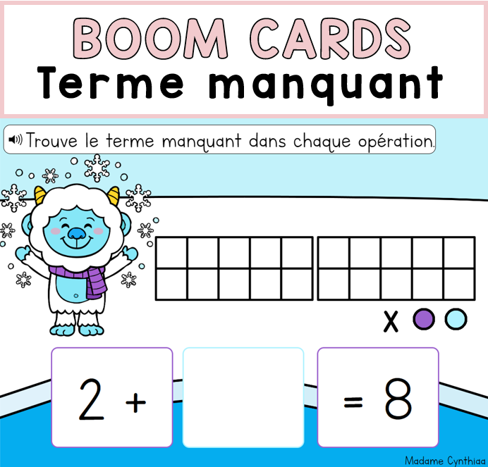 Boom Cards - Termes manquants