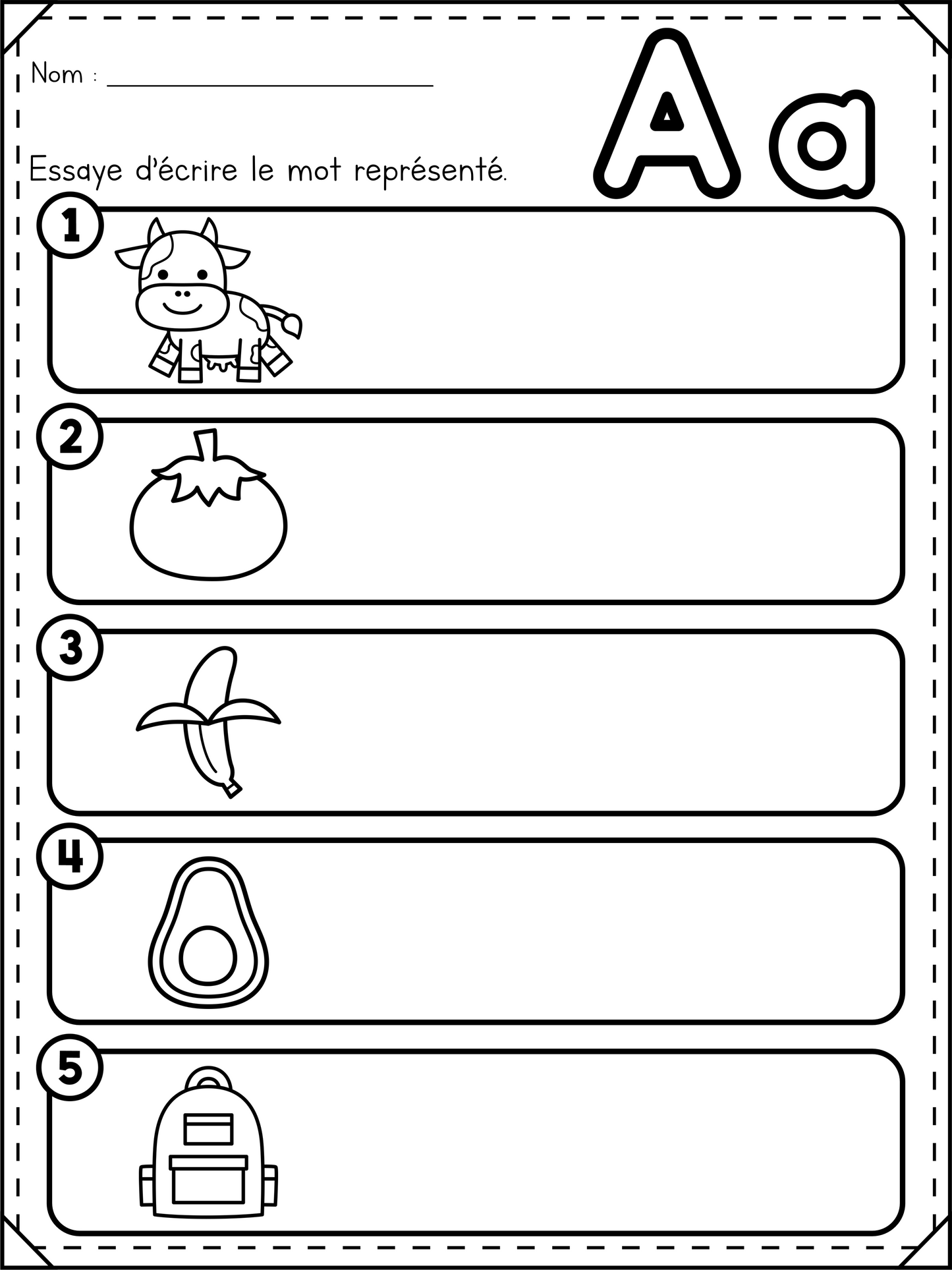 Activité - Lettre a