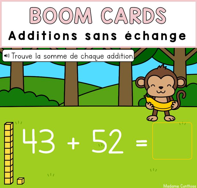 Boom Cards - Addition sans échange 0-100