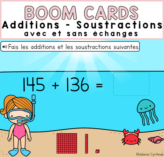 Boom Cards - Additions/soustractions