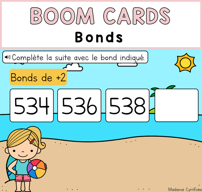 Boom Cards - Bonds 0-1000