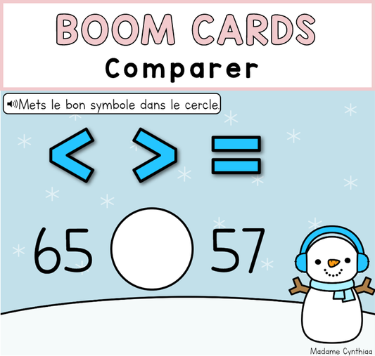 Boom Cards - Comparer 0-200