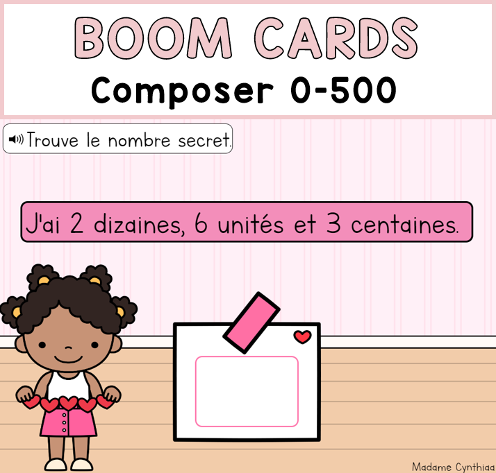 Boom Cards - Composer un nombre