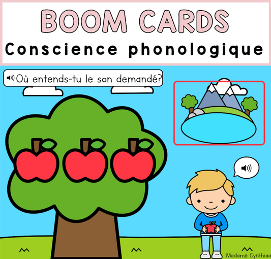 Boom Cards - Conscience phonologique