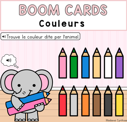 Boom Cards - Couleurs