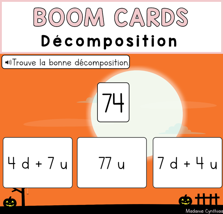 Boom Cards - Décomposer