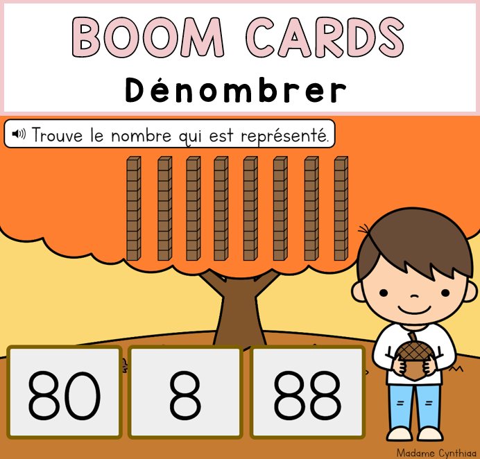 Boom Cards - Dénombrer 0-100