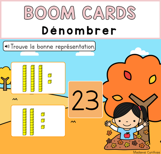 Boom Cards - Dénombrer 0-80