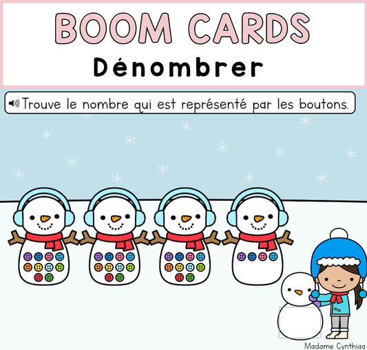 Boom Cards - Dénombrer 0-100