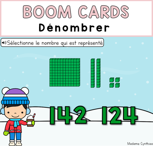 Boom Cards - Dénombrer 0-200