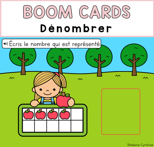 Boom Cards - Dénombrer 0-10