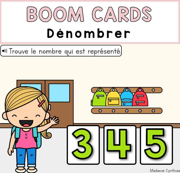 Boom Cards - Rentrée scolaire 1re année - Math