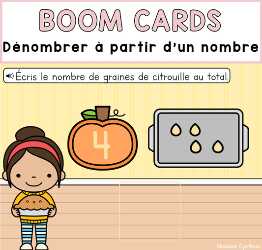 Boom Cards - Dénombrer à partir