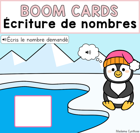 Boom Cards - Écriture de nombres