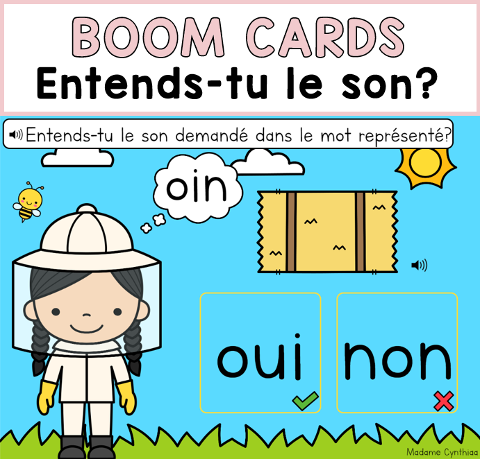 Boom Cards - Entends-tu le son?