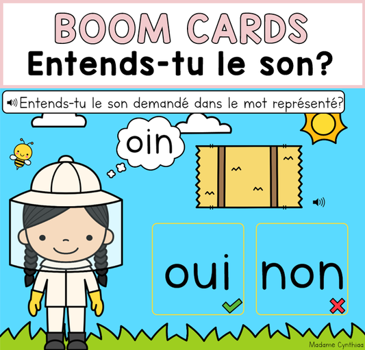 Boom Cards - Entends-tu le son?