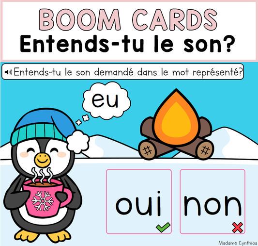 Boom Cards - Entends-tu le son?