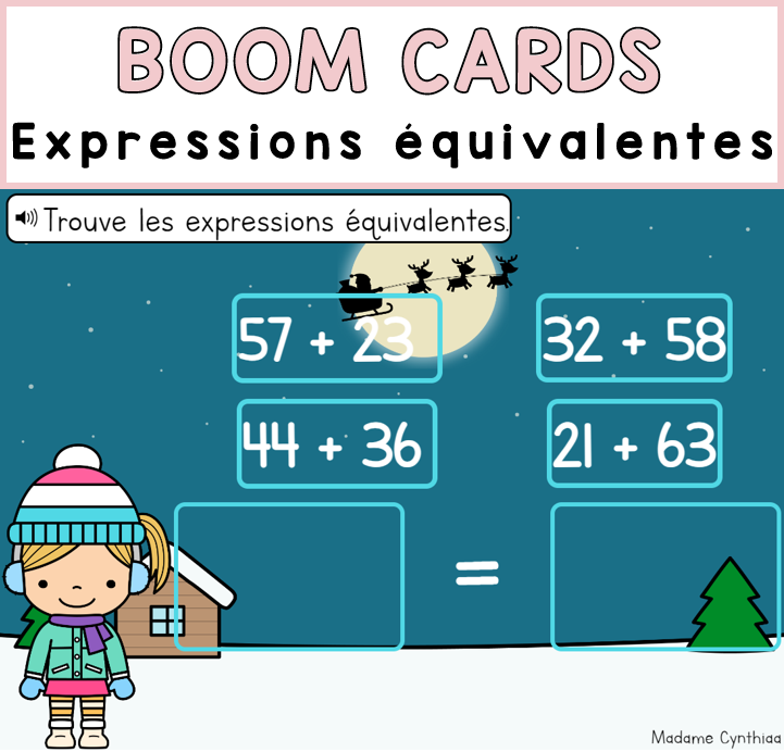 Boom Cards - Expressions équivalentes 0-100