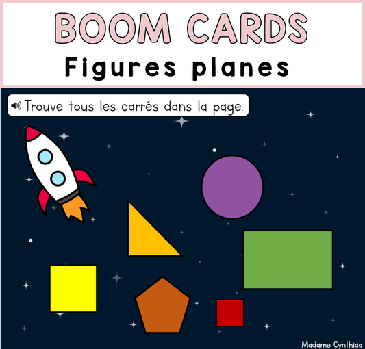 Boom Cards - Figures planes