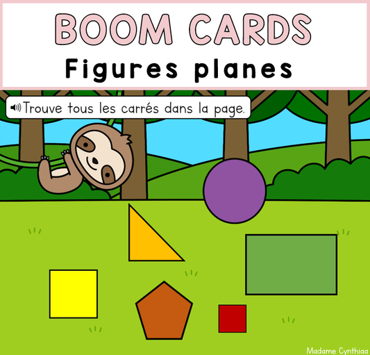 Boom Cards - Figures planes