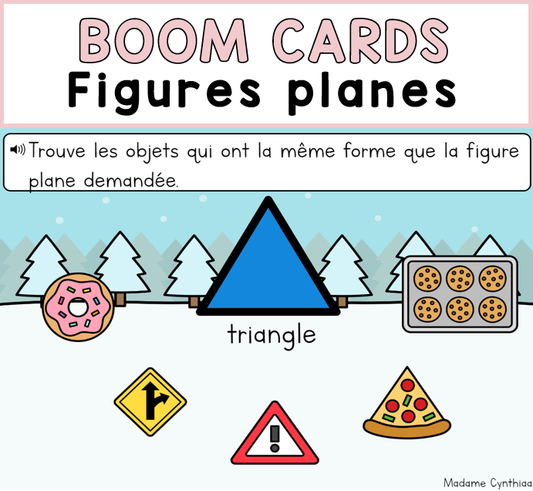 Boom Cards - Figures planes