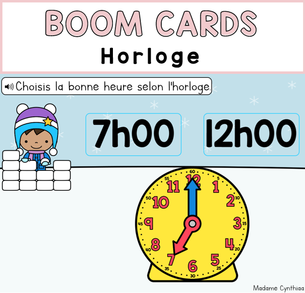 Boom Cards - Horloge