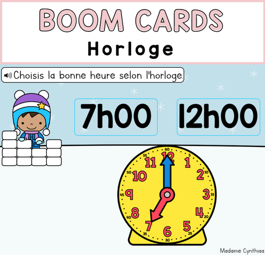 Boom Cards - Horloge