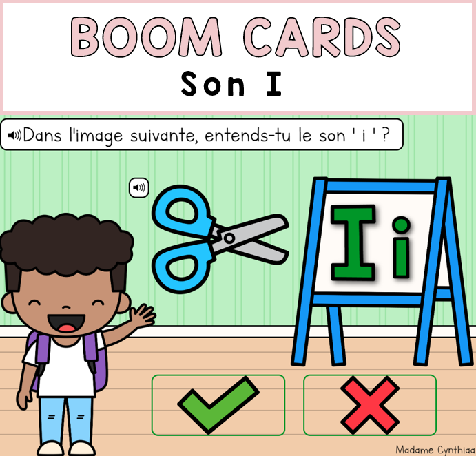 Boom Cards - Rentrée scolaire 1re année - Français