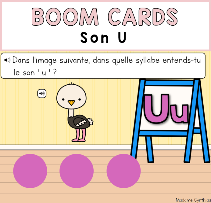 Boom Cards - Rentrée scolaire 1re année - Français