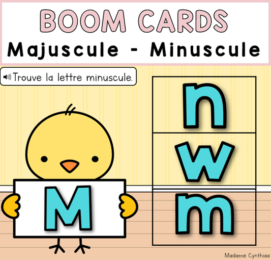 Boom Cards - majuscule-minuscule