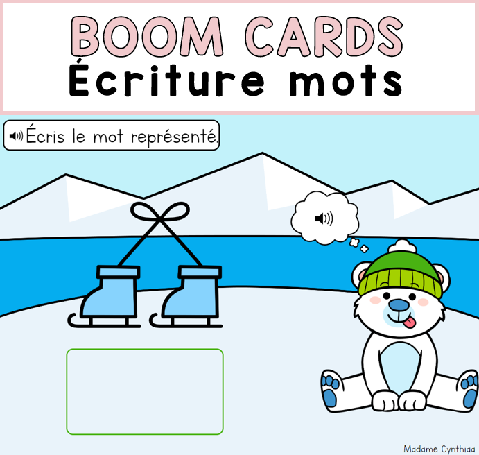 Boom Cards - Écriture mots