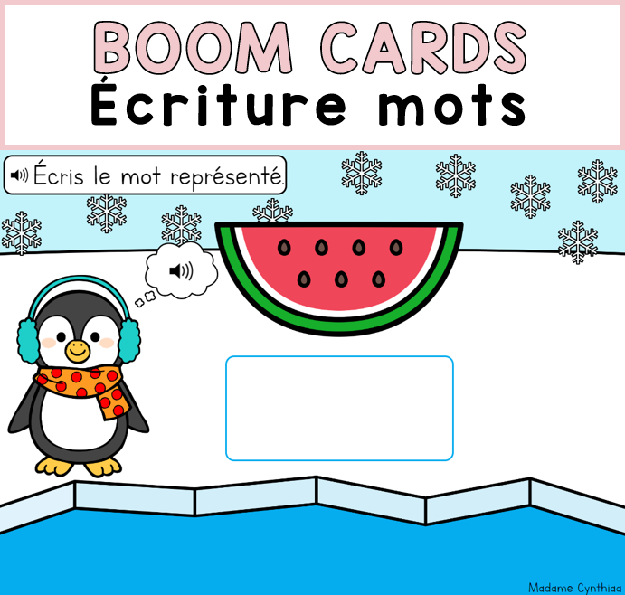 Boom Cards - Écriture mots