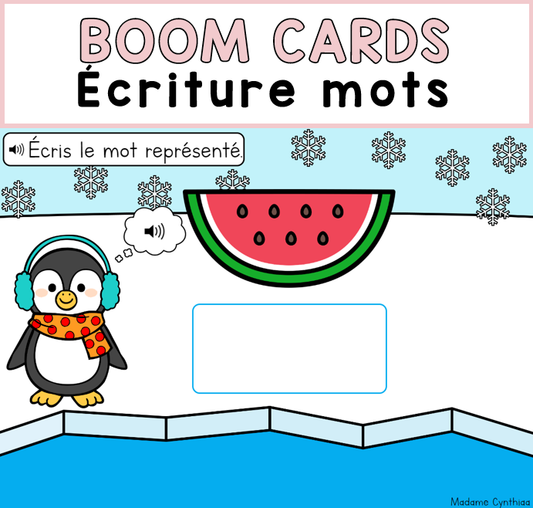 Boom Cards - Écriture mots