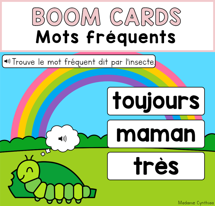 Boom Cards - Mots fréquents