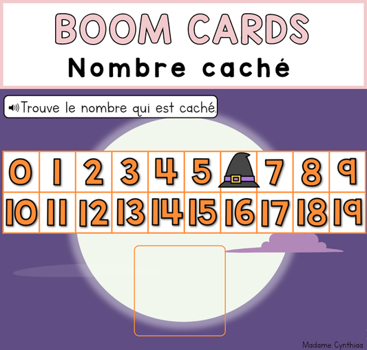 Boom Cards - Nombre caché